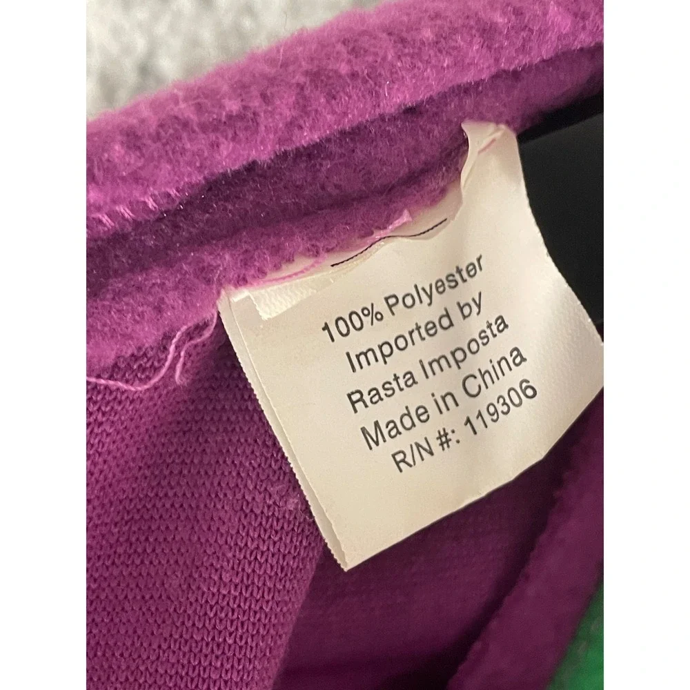 Barney the Dinosaur Fleece Costume Jumpsuit Toddler 2T-4T Purple Halloween